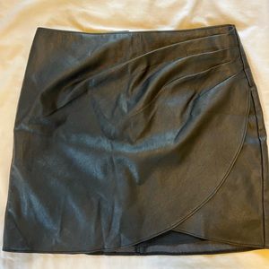 Abercrombie & fitch leather skirt